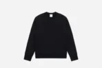 3sixteen Heavyweight Fleece Crewneck Black Front Look