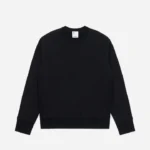 3sixteen Heavyweight Fleece Crewneck Black Front Look