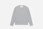 3sixteen Heavyweight Fleece Crewneck Grey Front Look