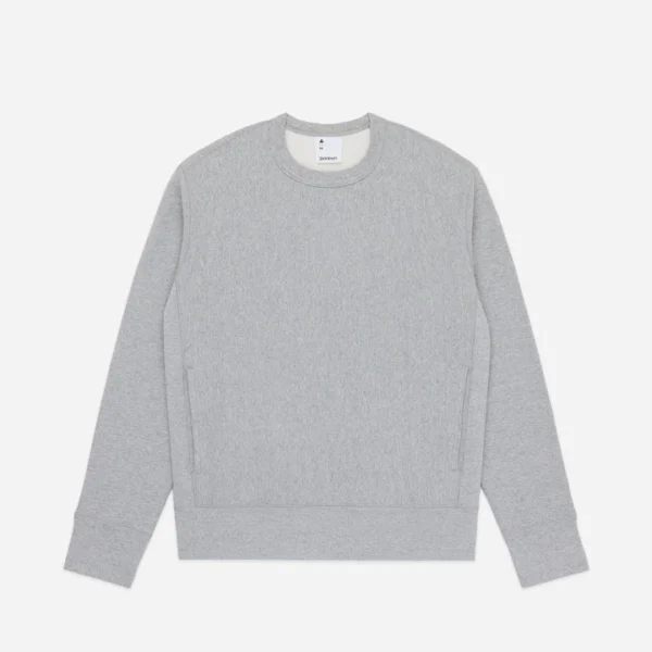 3sixteen Heavyweight Fleece Crewneck Grey Front Look