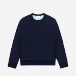 3sixteen Heavyweight Fleece Crewneck Indigo Front Look