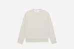 3sixteen Heavyweight Fleece Crewneck Oatmeal Front Look