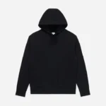 3sixteen Heavyweight Pullover Fleece Hoodie Black Front Look