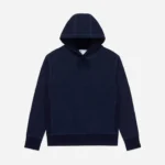 3sixteen Heavyweight Pullover Fleece Hoodie Indigo Front Look