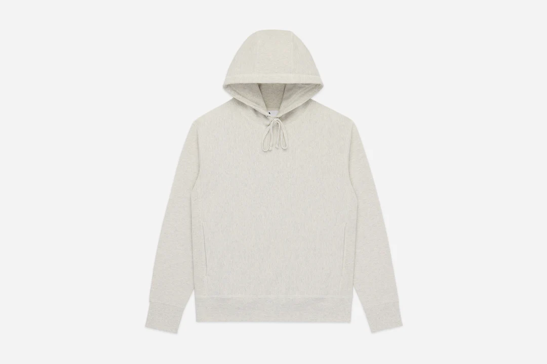 3sixteen Heavyweight Pullover Fleece Hoodie Oatmeal Front Side