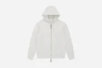 3sixteen Heavyweight Zip Hoodie Oatmeal Front Look