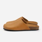 3sixteen Light Brown Calf Leather Mule Sided View