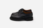 3sixteen Lug Sole Derby Leather Shoes Black Sided View