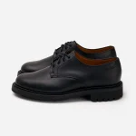 3sixteen Lug Sole Derby Leather Shoes Black Sided View