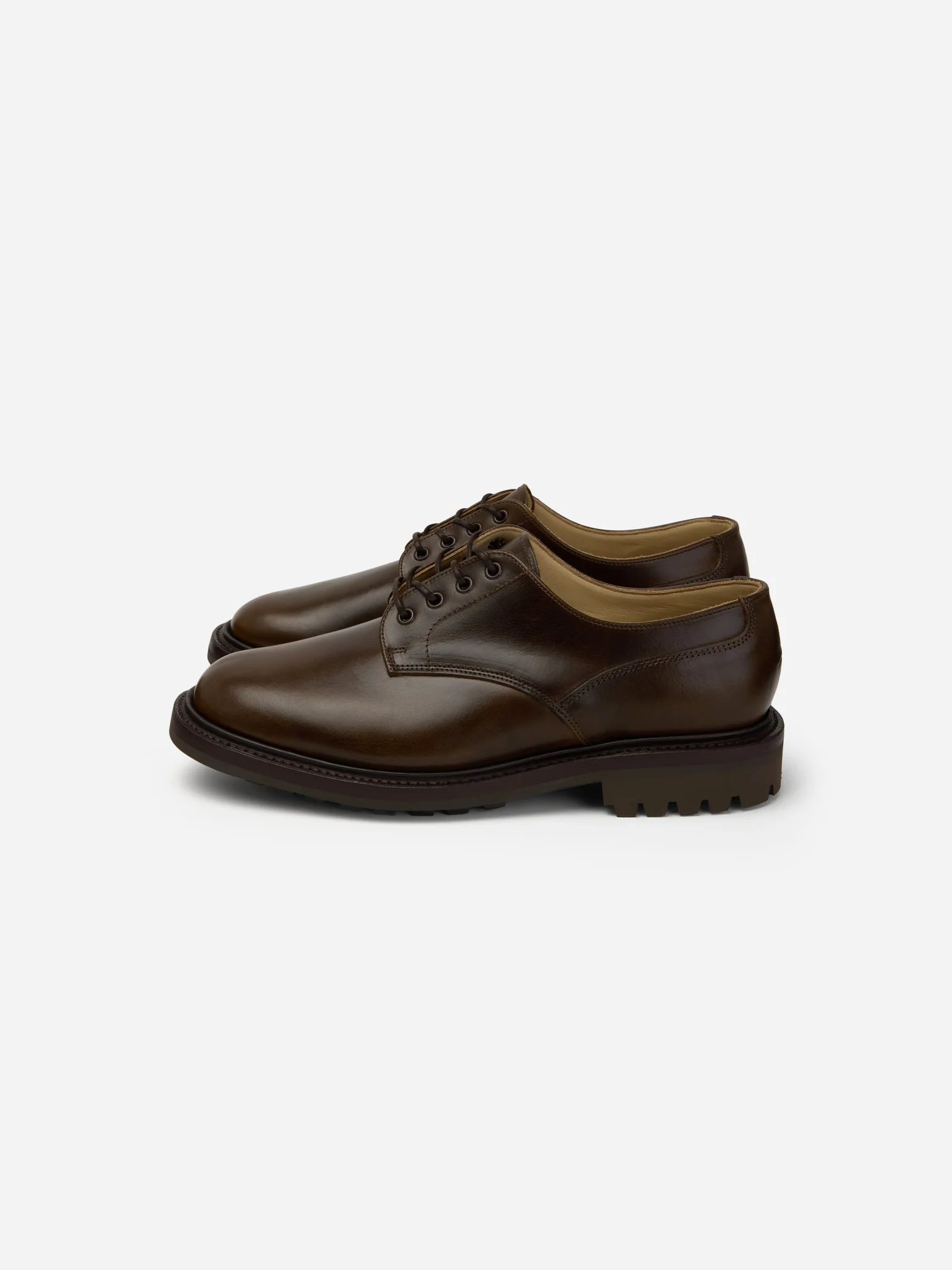 3sixteen Lug Sole Leather Derby Shoes 3sixteen Lug Sole Leather Derby Shoes Sided View