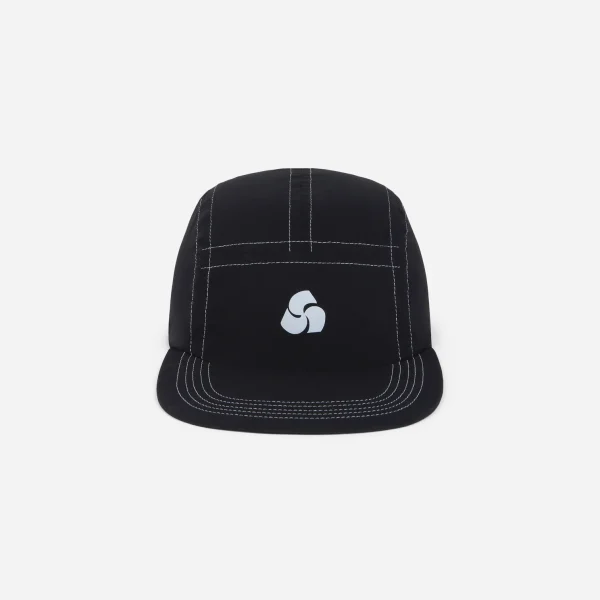 3sixteen Run Black Reflective Hat Front Look
