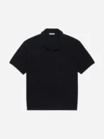 3sixteen Short Sleeve Knit Shirt Black Front Look