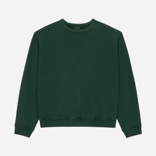 3sixteen Ultraweight LS Crewneck Green Front Look
