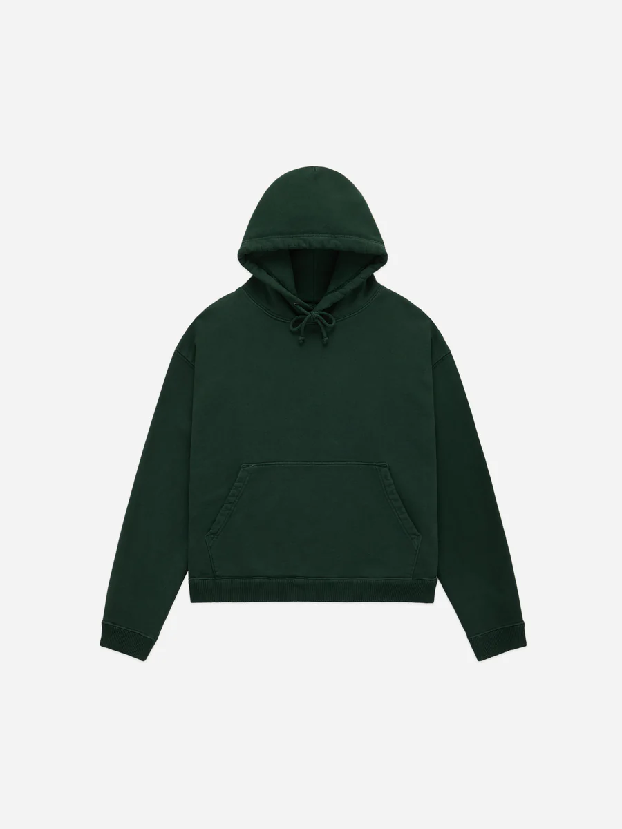 3sixteen Ultraweight Pullover Hoodie Green Front Side