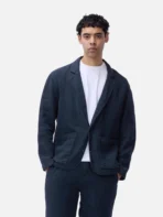 3sixteen Work Blazer Navy Wearing View
