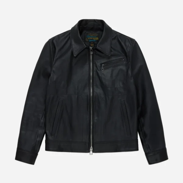 3sixteen x Schott Drivers Jacket Front Side